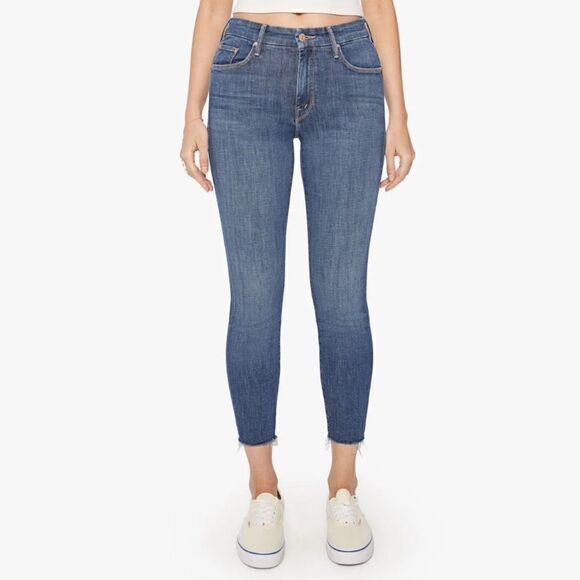 ‎Mother The Looker Ankle Fray Jeans - Picture 1 of 10